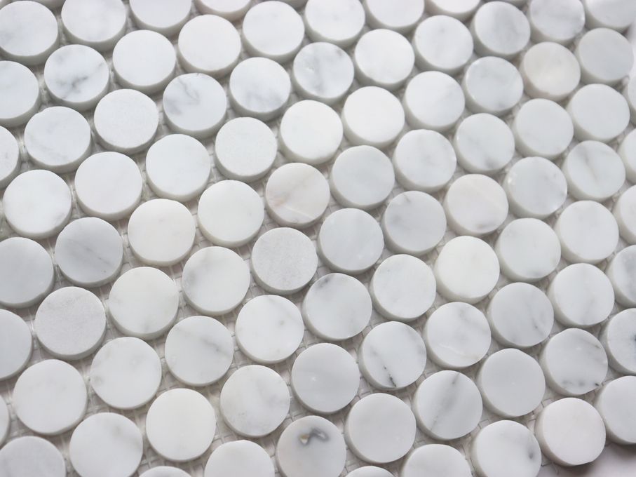 Carrara Penny Round