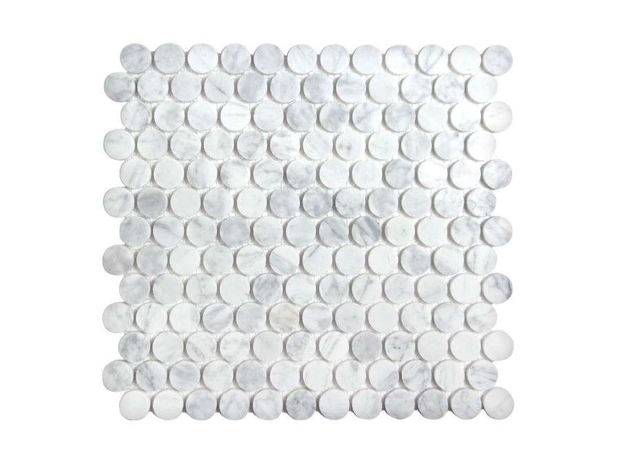Carrara Penny Round