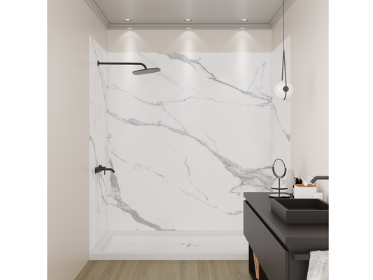 Carrara Marble Matte Surround